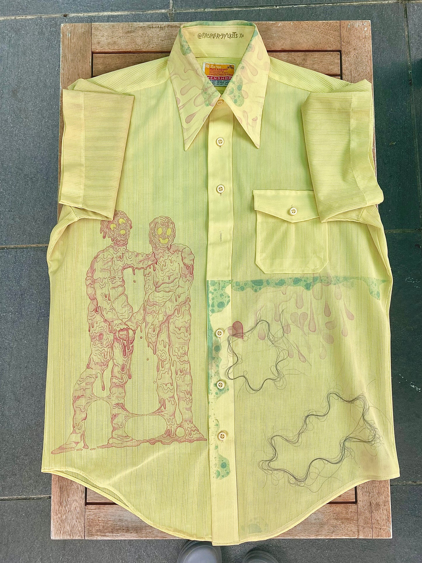 Erratic Friends Short Sleeve Button Up