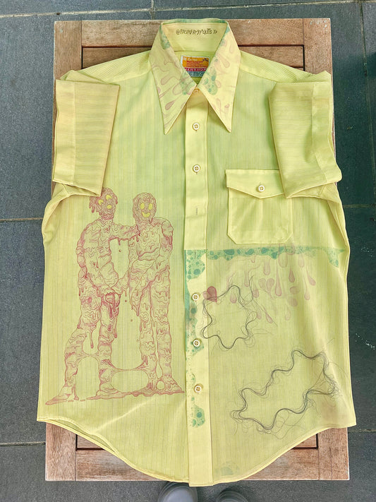 Erratic Friends Short Sleeve Button Up